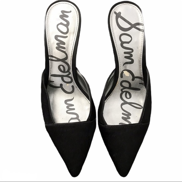 Sam Edelman 'Odelia' Pointy Toe Mule Pump Black - Picture 5 of 5